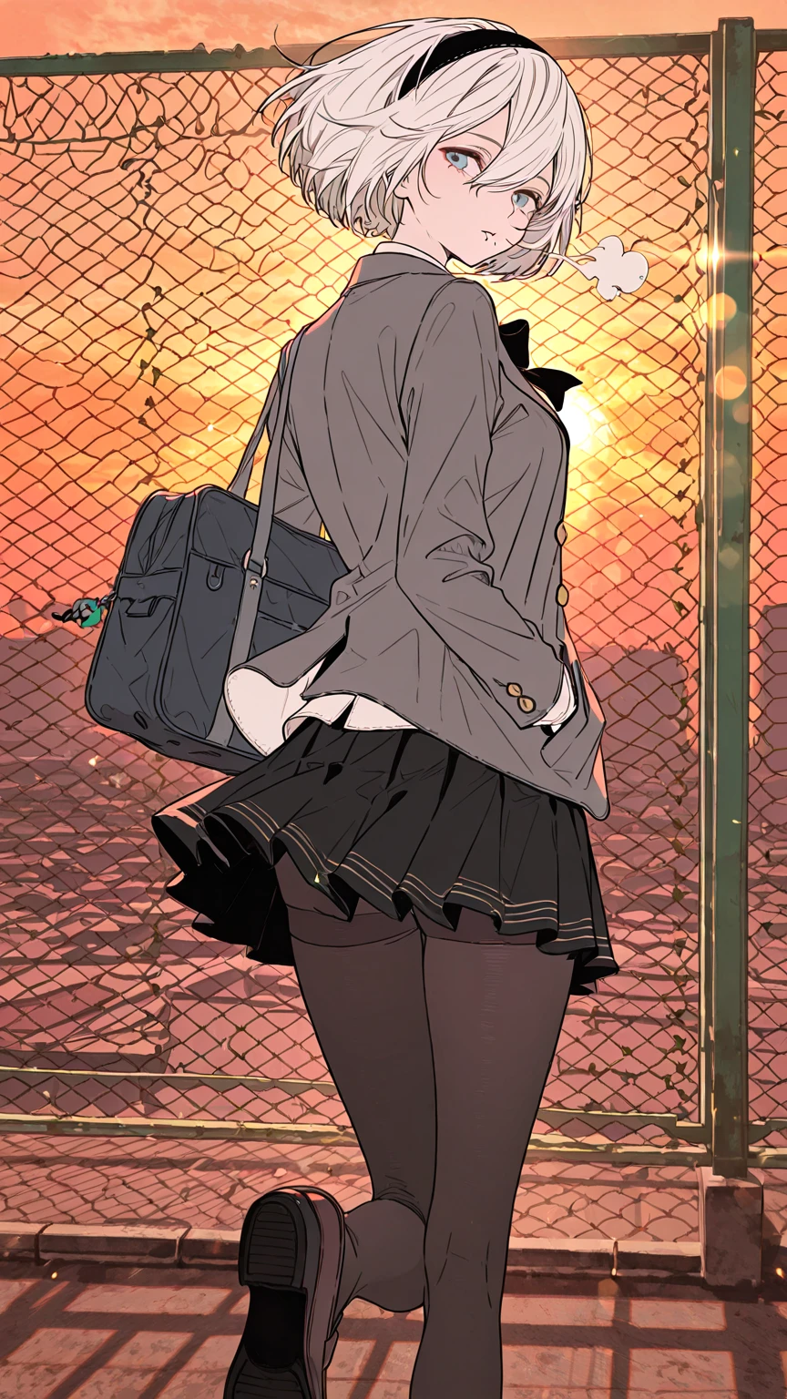 放課後の教室で。